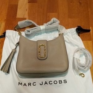 Marc Jacobs Crossbody Bag in Taupe with Gold Hardware